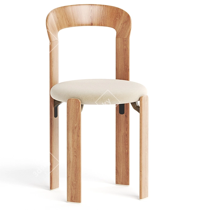  Sleek Modern Designer Rey Chair 3D model image 2