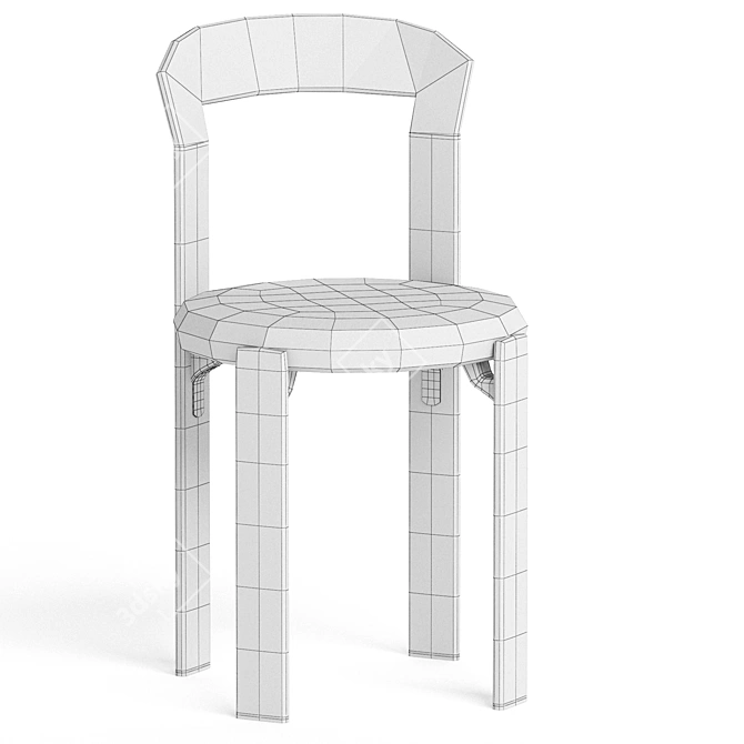  Sleek Modern Designer Rey Chair 3D model image 3