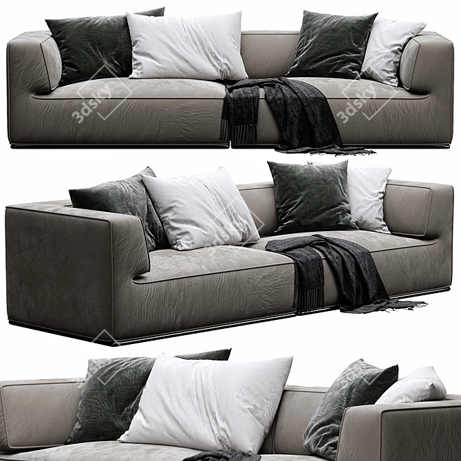 Modern Flexform Perry Sofa Model 3D model image 2