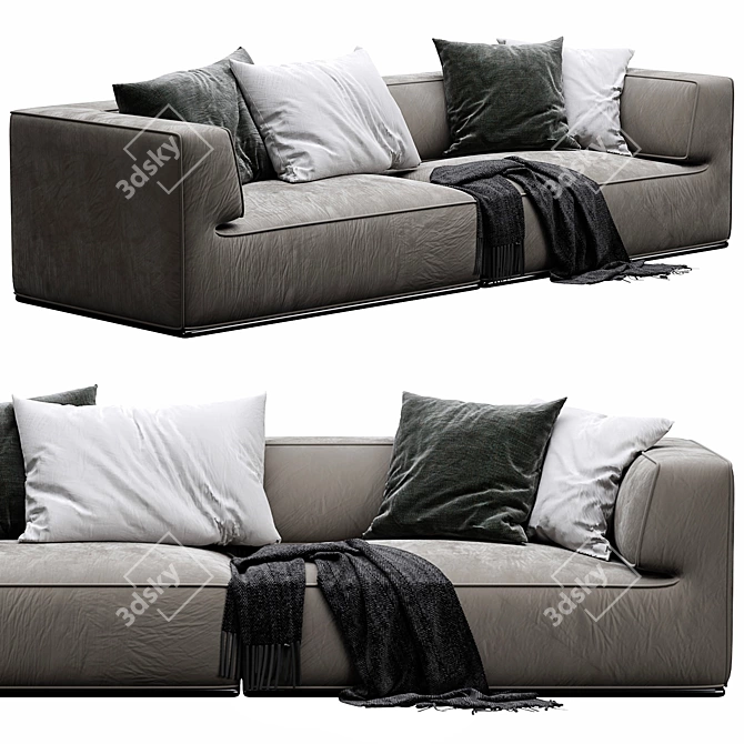 Modern Flexform Perry Sofa Model 3D model image 3