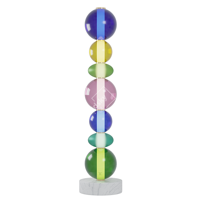  Luminary Glass Totem Lamp 3D model image 1