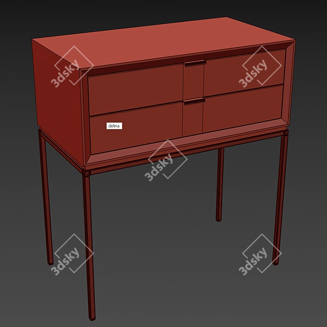 Delina AM.PM Storage Cabinet 3D model image 4