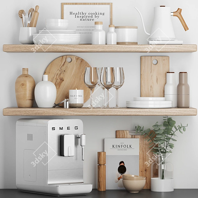 Kitchen Accessories 3D Model 2014 3D model image 1