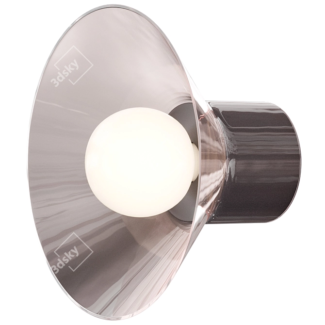 Lens Made Wall Light Glass 3D model image 3