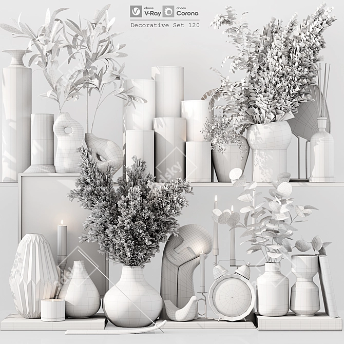 Premium Decor Set: Versatile 3D 3D model image 6