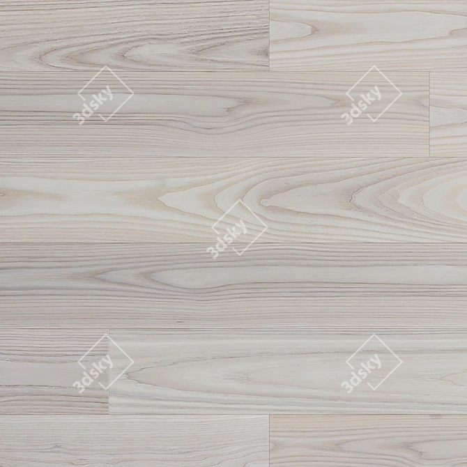 Lunar Glow Wood Floor Texture 3D model image 4