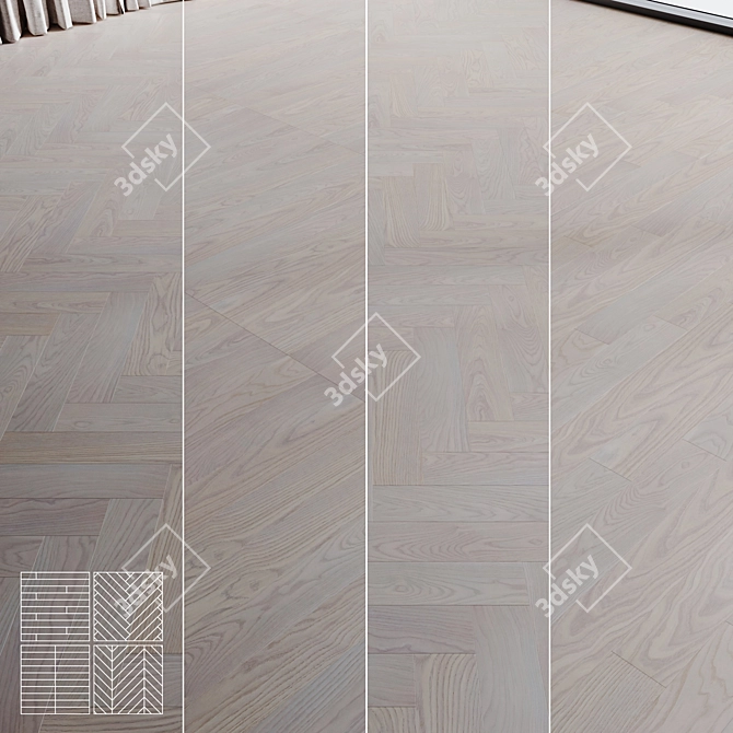  Coswick Lavender Parquet Set 3D model image 1