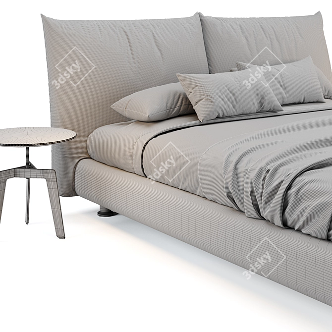 Edra Stand by Me Bed 3D model image 4