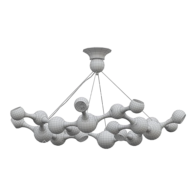 Modern Chemistry Pendant Light 3D model image 2