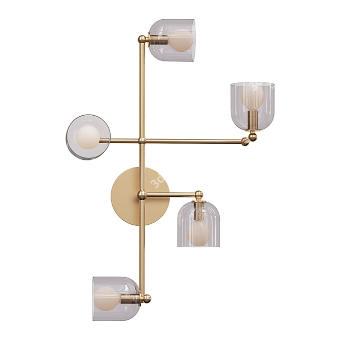 Sleek New Wall Sconces Spotlight 3D model image 1