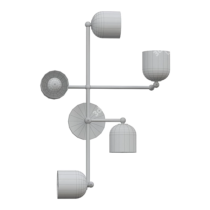 Sleek New Wall Sconces Spotlight 3D model image 2