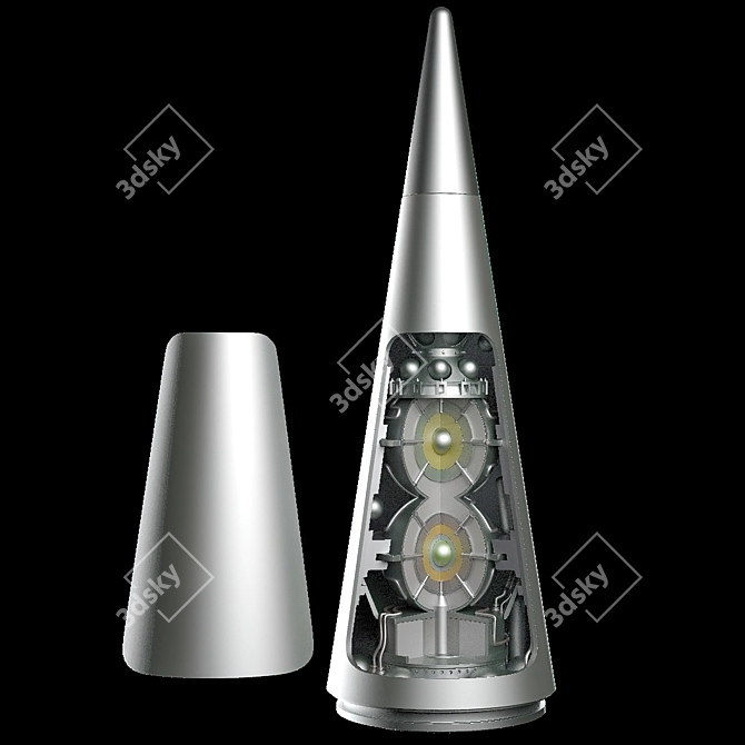  Stylish 3D Nuclear Warhead Model 3D model image 1