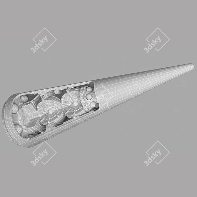  Stylish 3D Nuclear Warhead Model 3D model image 4