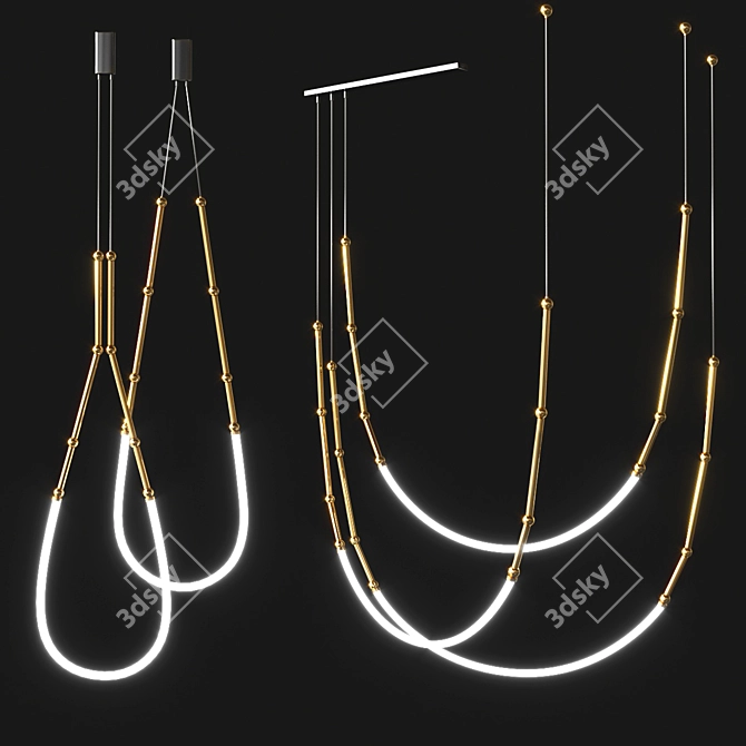 Karman Leda Pendant Lights 3D model image 1