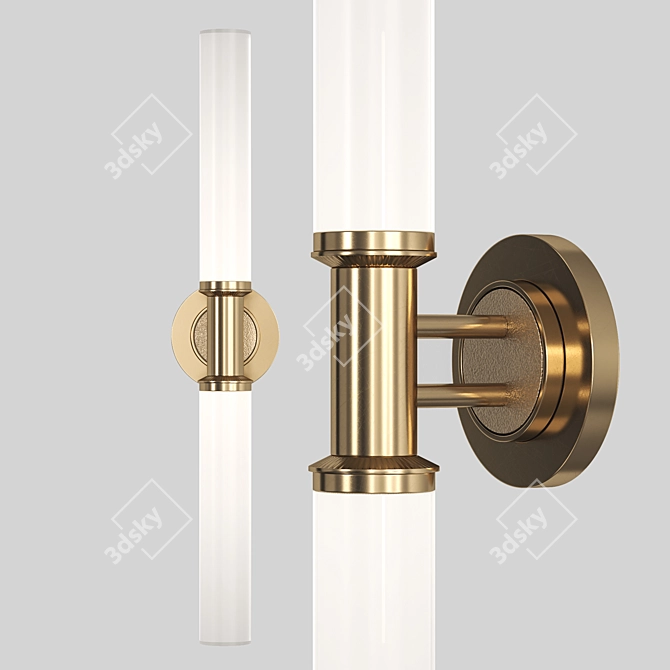 Elegant Wall Bracket Lighting Fixture 3D model image 1