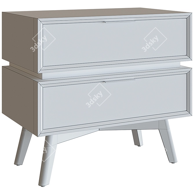 Mercury Row Alasdair Bedside Table 3D model image 2