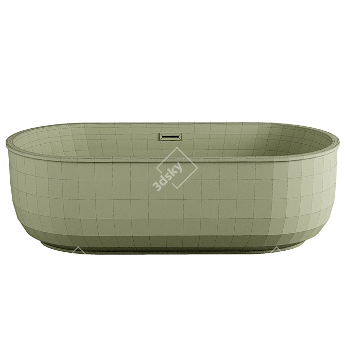 Luxury Acrylic BelBagno Tub 170x80 3D model image 2