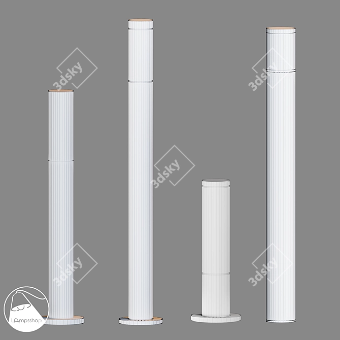 Modern Street Light Collection 3D model image 2