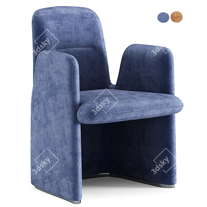 Poliform Guest Chair 3D Model 3D model image 1