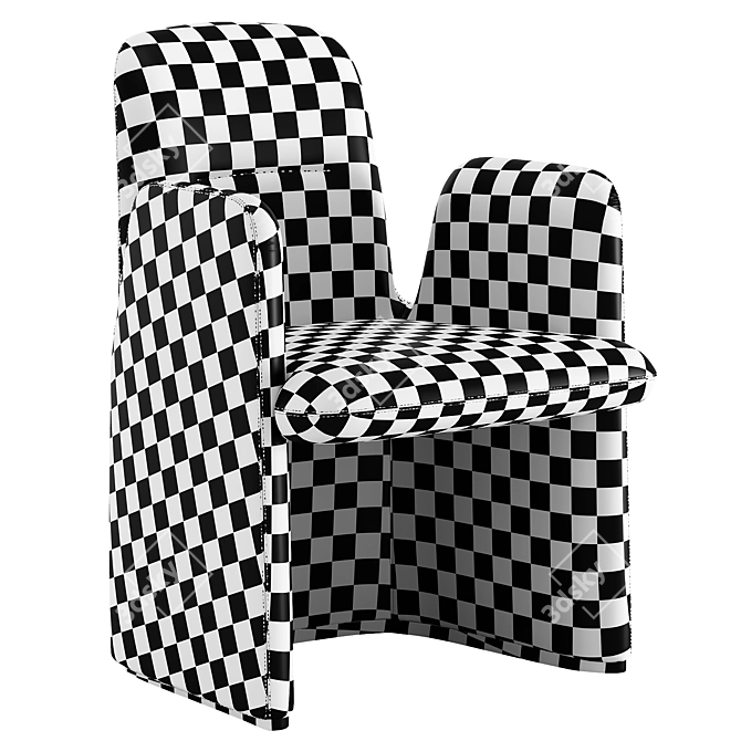 Poliform Guest Chair 3D Model 3D model image 3