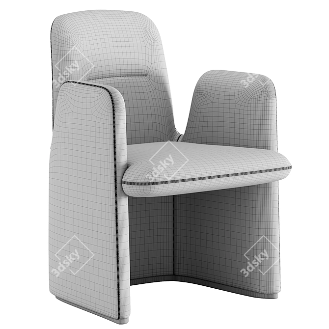 Poliform Guest Chair 3D Model 3D model image 4