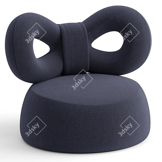  Qeeboo RIBBON Armchair: Fabric Elegance 3D model image 4