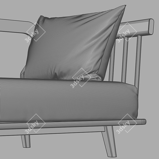 Modern Jungle Bed by Emmanuel Gallina 3D model image 2