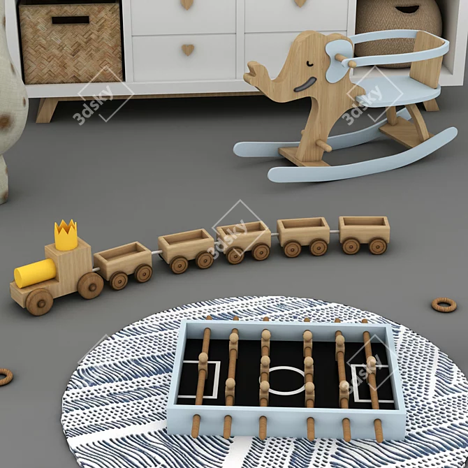 Model Toy Furniture Set 3D model image 5