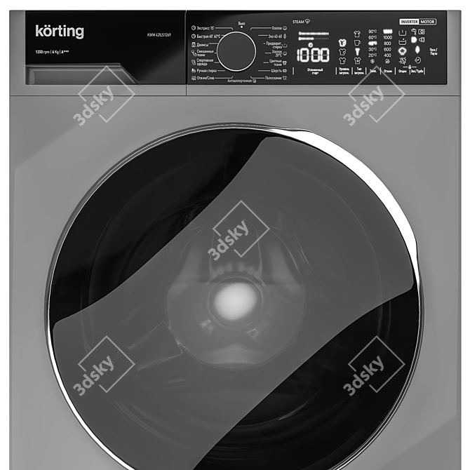 Korting Washer Dryer Combo 3D model image 3