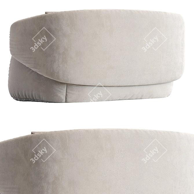 Curved 2013 Crescent Sofa 3D model image 3