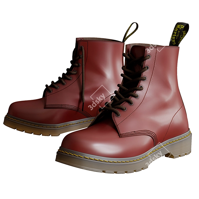 Classic Dr. Martens 1460 Boots 3D model image 1