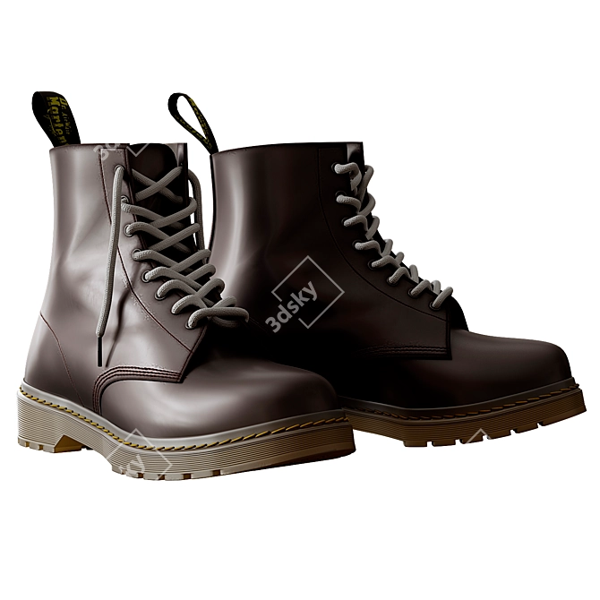 Classic Dr. Martens 1460 Boots 3D model image 3