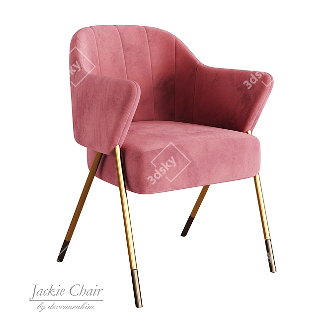 Modern Elegance: Jackie Chair Render 3D model image 7