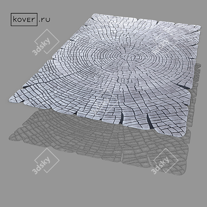 Graphic Silk Art Carpet 200x300cm 3D model image 2