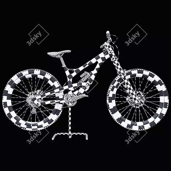 High-End Mountain Bike Model 3D model image 6