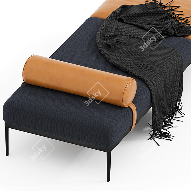 Elegant Daybed for Relaxing Comfort 3D model image 2