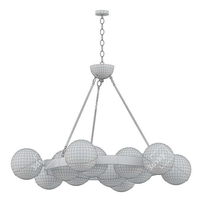 Elegant Chandelier Piazetta 3D model image 2