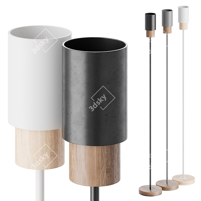 Modern Floor Lamp S05 3D model image 1