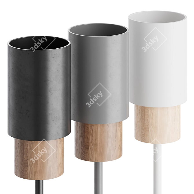 Modern Floor Lamp S05 3D model image 2