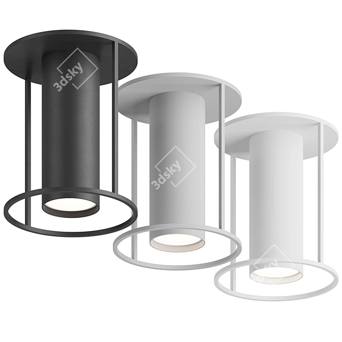 Minimalistic Chic Ceiling Fixture 3D model image 2