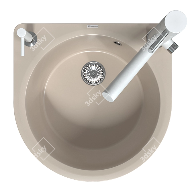 Modern TONAMI EV Metal Sink 3D model image 2