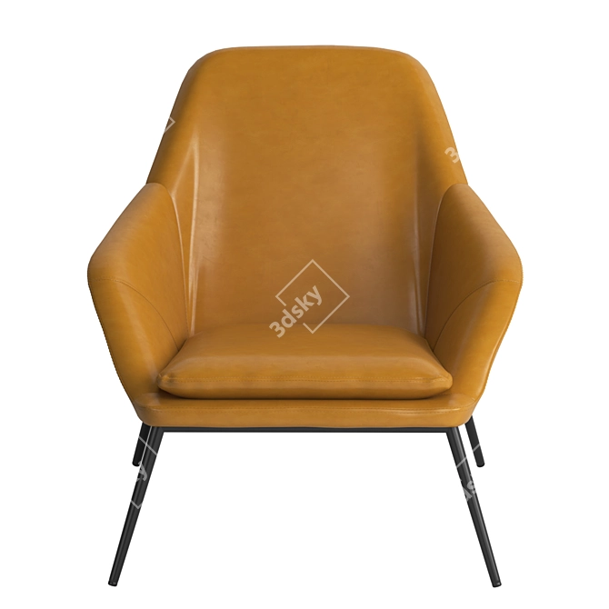  Modern Belmont Lounge Chair 3D model image 3