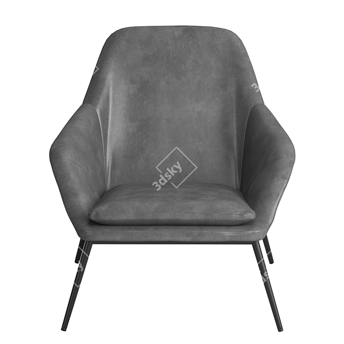  Modern Belmont Lounge Chair 3D model image 4