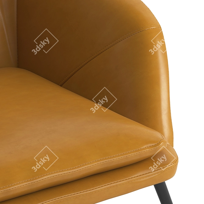  Modern Belmont Lounge Chair 3D model image 5