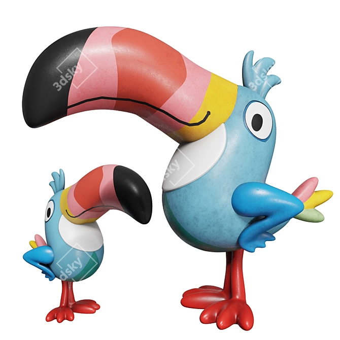 Classic Style Kellogg's TOUCAN SAM 3D model image 2