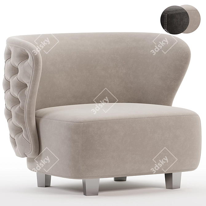 Elegant Heritage Armchair Collection.readdir 3D model image 1