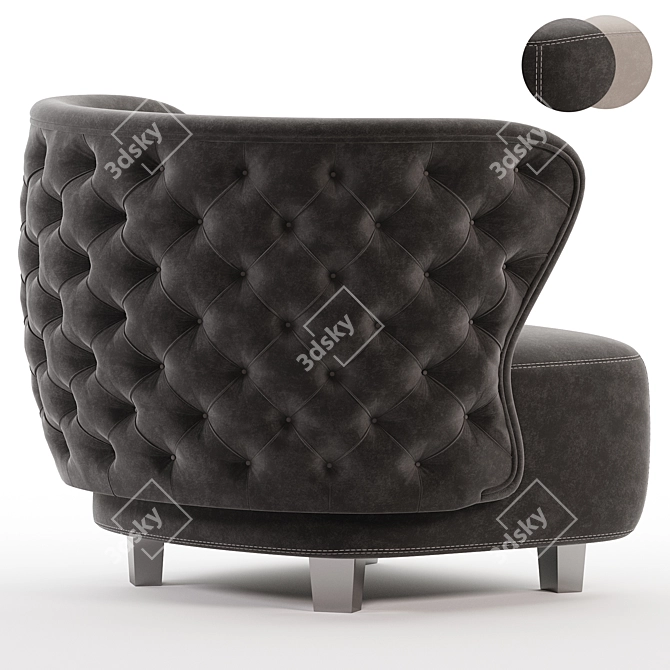 Elegant Heritage Armchair Collection.readdir 3D model image 4