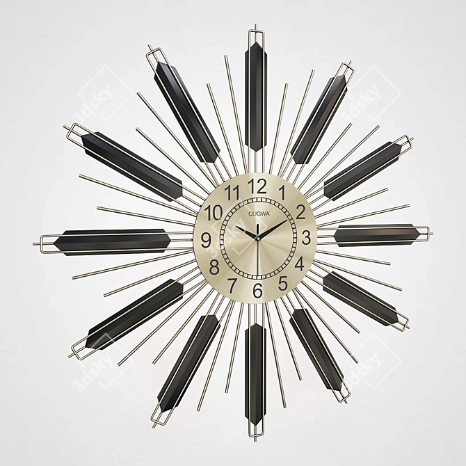 Modern Wall Clock Decor ImperiumLoft 3D model image 2