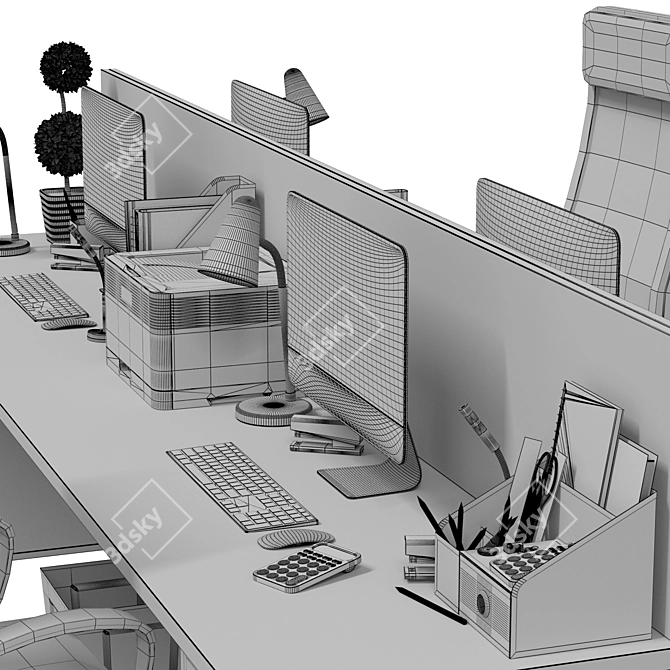 IKEA Office Suite - Workstation 10 3D model image 5