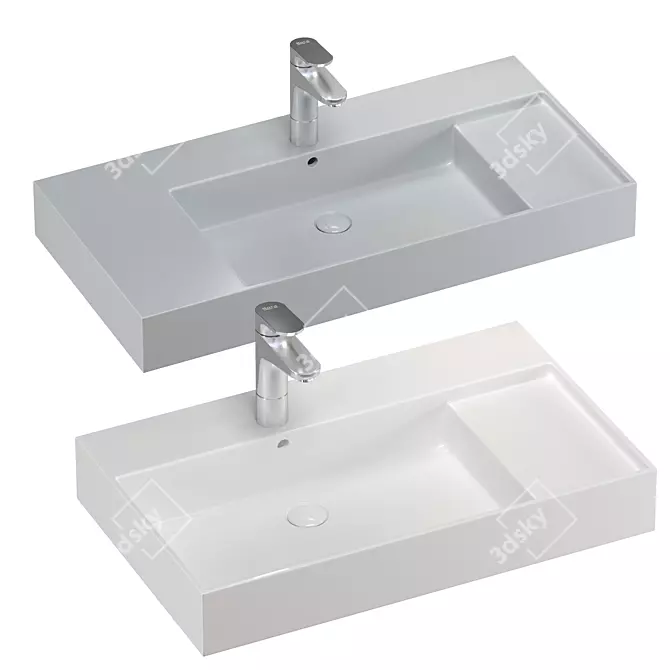 ROCA INSPIRA Washbasin Set 01 3D model image 2